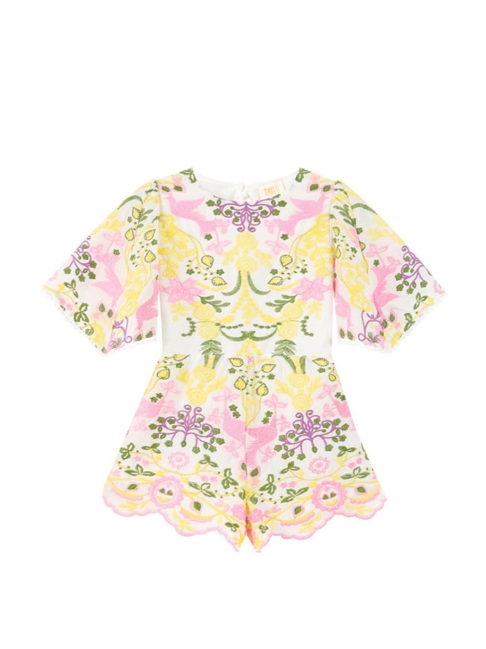Marlo Baby Floral Embroidered Blossom Romper